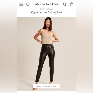 Abercrombie & Fitch Leather Pants